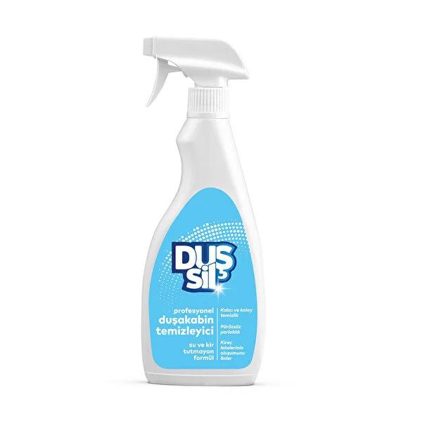DusSil Shower Cleaner: Powerful Soap Scum & Limescale Remover, Sparkling Clean, Prevents Buildup - For Shower Cabins, Tile, Fixtures, 16.91 fl oz