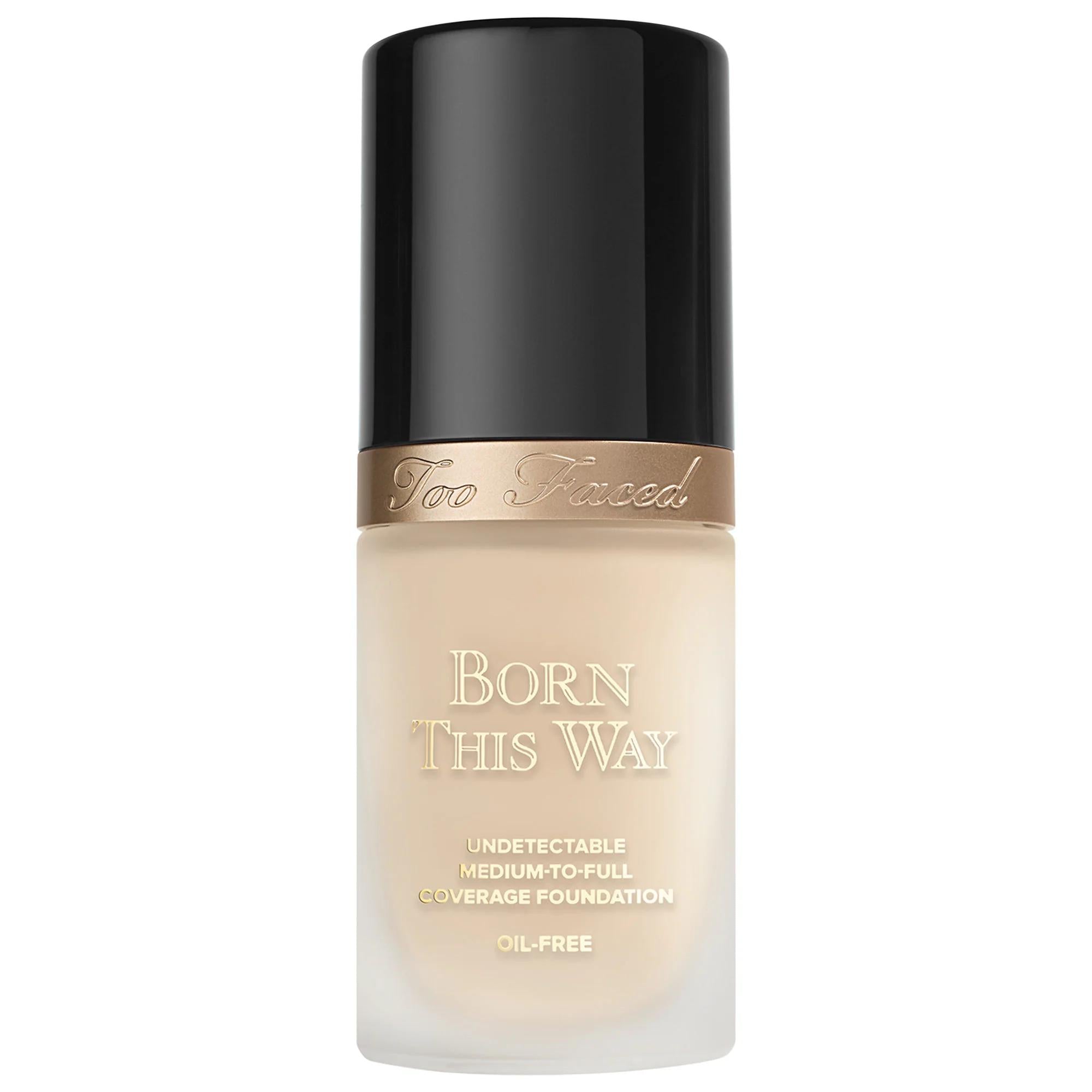 Too Faced Born This Way Natural Finish Longwear Liquid Foundation - Oil-Free, Vegan, Gluten-Free, Cruelty-Free Makeup