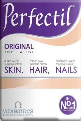 Vitabiotics Perfectil: Advanced Skin, Hair, & Nail Vitamins - Beauty Supplement for Healthy Growth & Glowing Skin, 30 Tablets