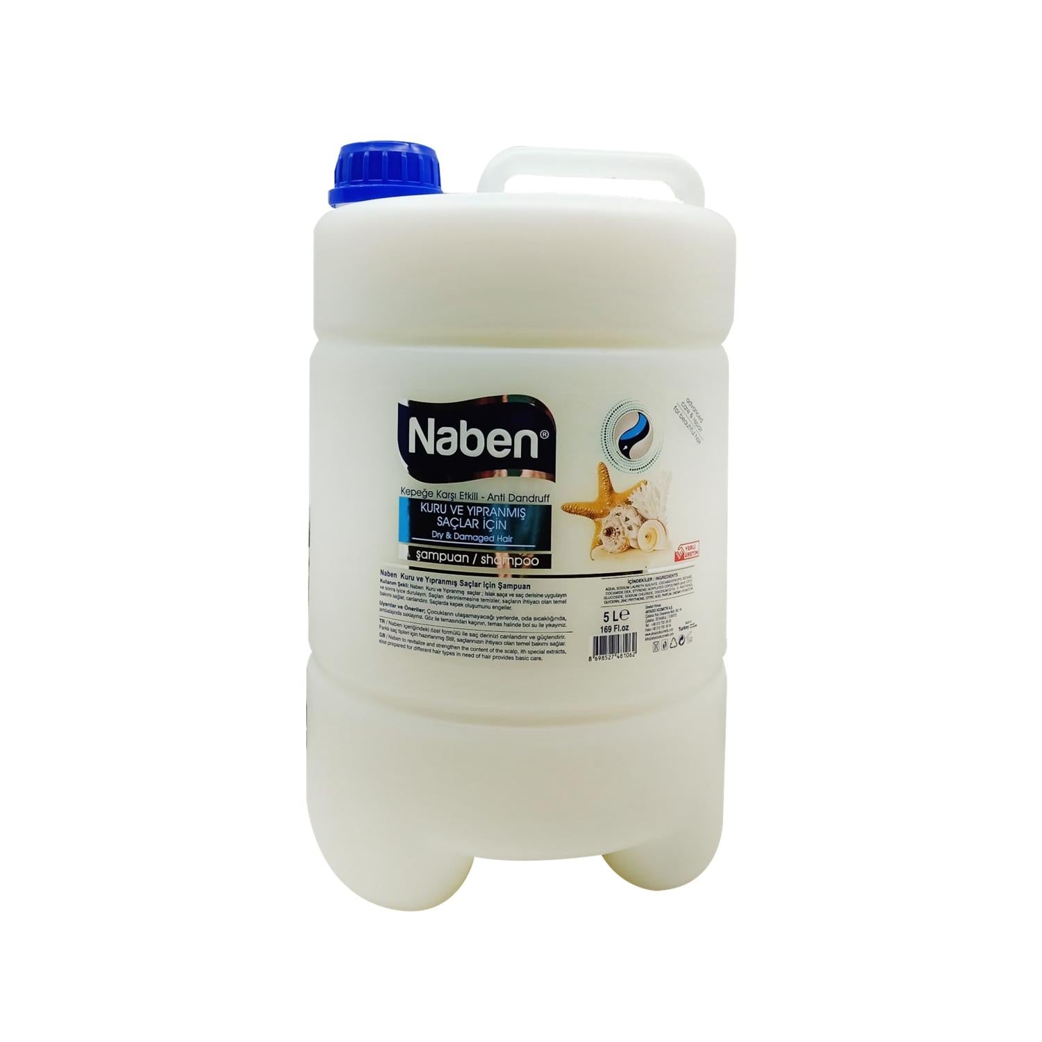 Naben Bulk Shampoo for Dry and Damaged Hair - 5L Moisturizing & Nourishing Properties