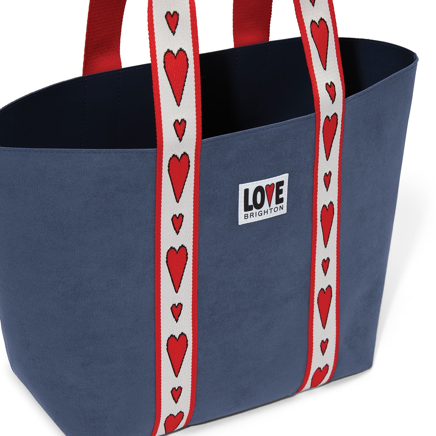 KADOU BOUTIQUE Brighton Velveteen Love Tote — side view