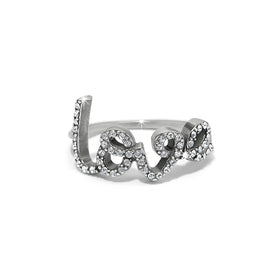 Brighton Love Script Sparkle Ring