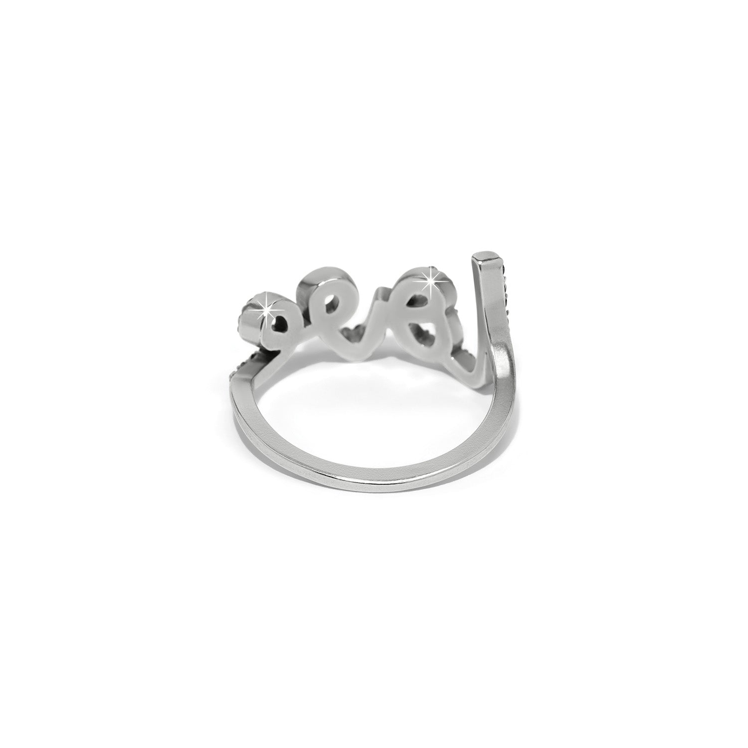 Brighton Love Script Sparkle Ring — view 2