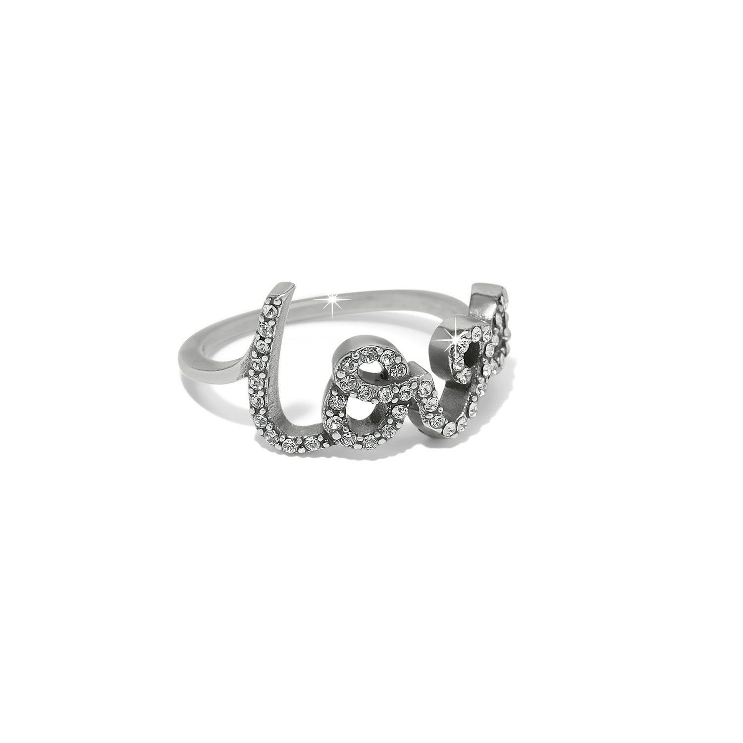 Brighton Love Script Sparkle Ring — view 3
