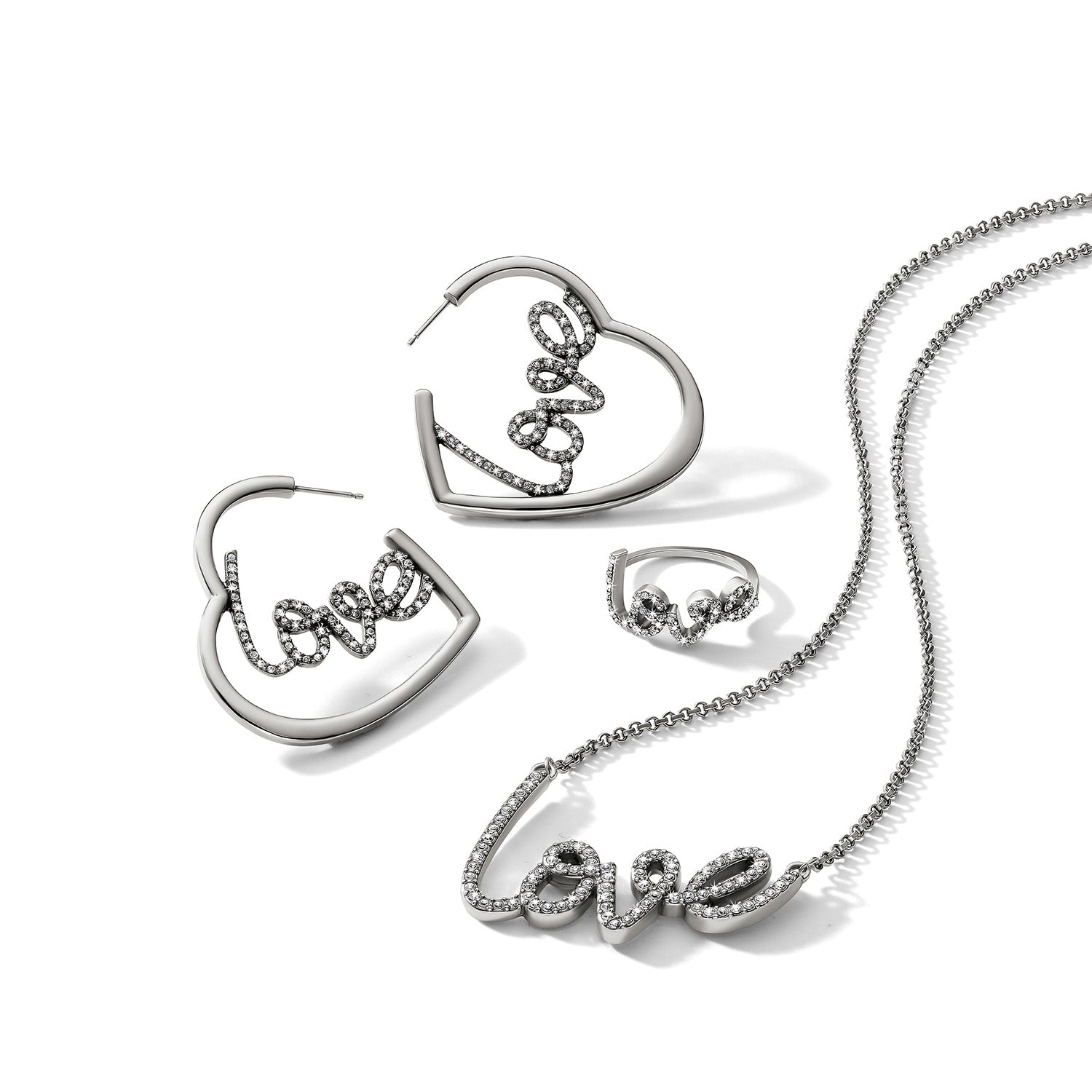 Brighton Love Script Sparkle Ring — view 4