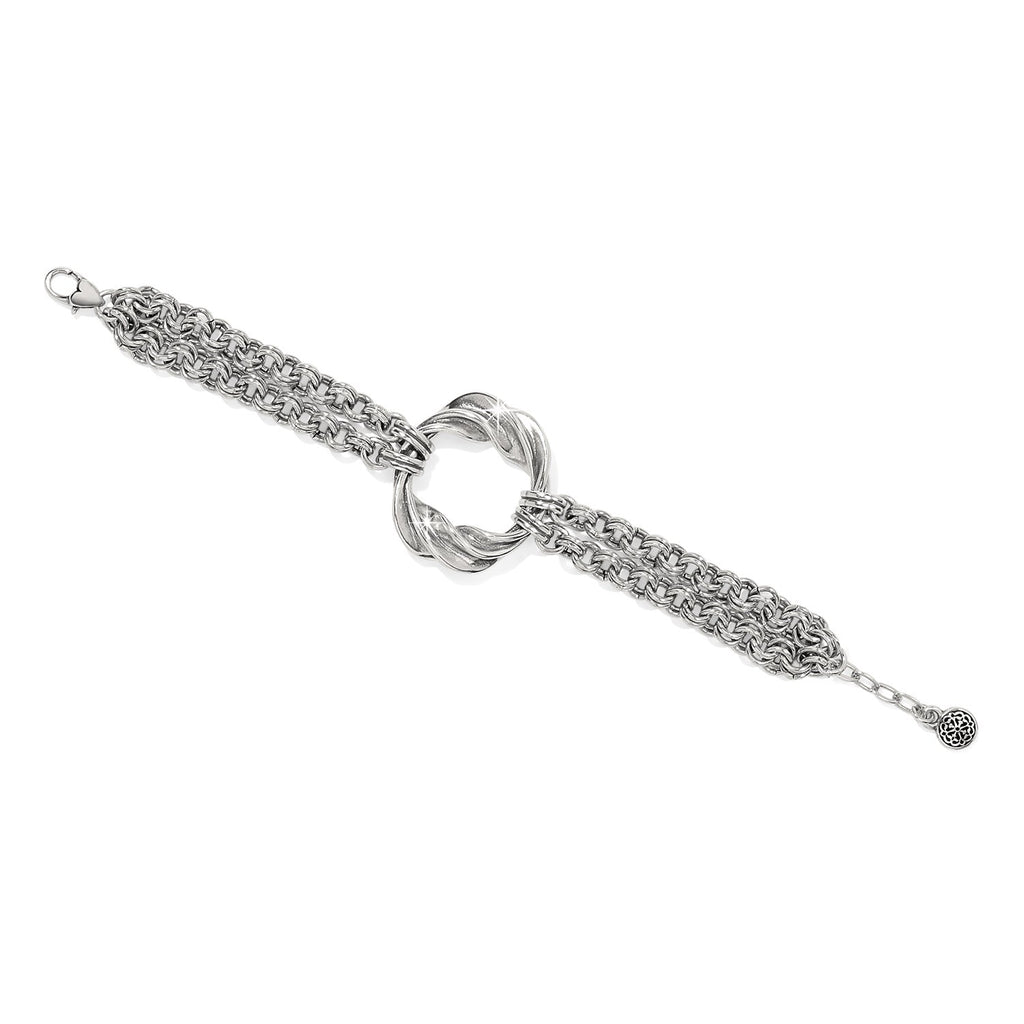 KADOU BOUTIQUE Brighton Antica Double Chain Bracelet — detail close-up