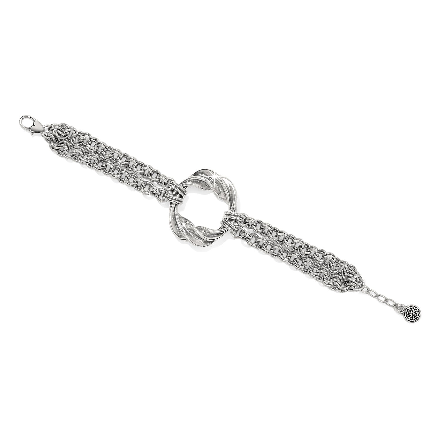 KADOU BOUTIQUE Brighton Antica Double Chain Bracelet — detail close-up