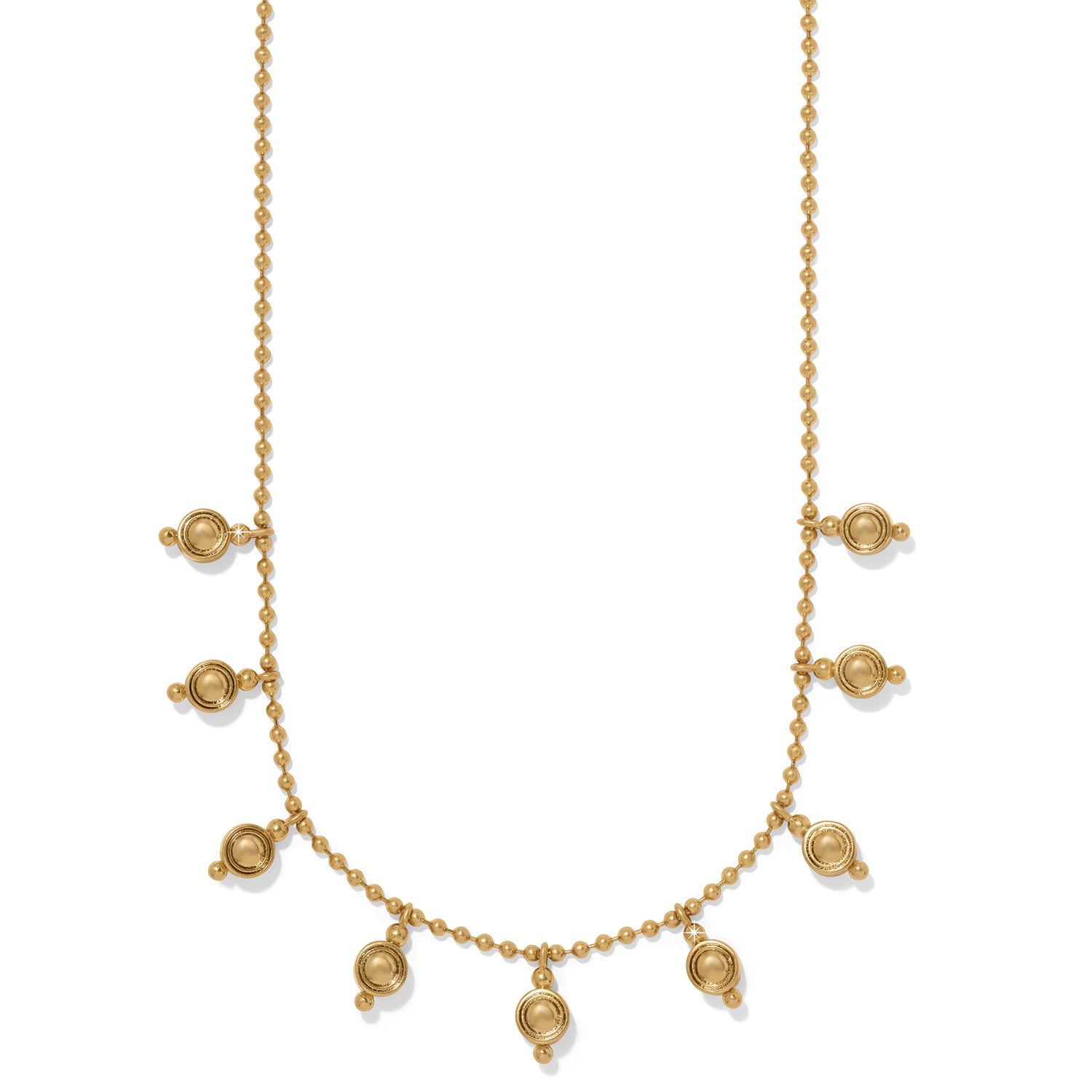 KADOU BOUTIQUE Brighton Twinkle Mod Droplet Reversible Necklace — detail close-up