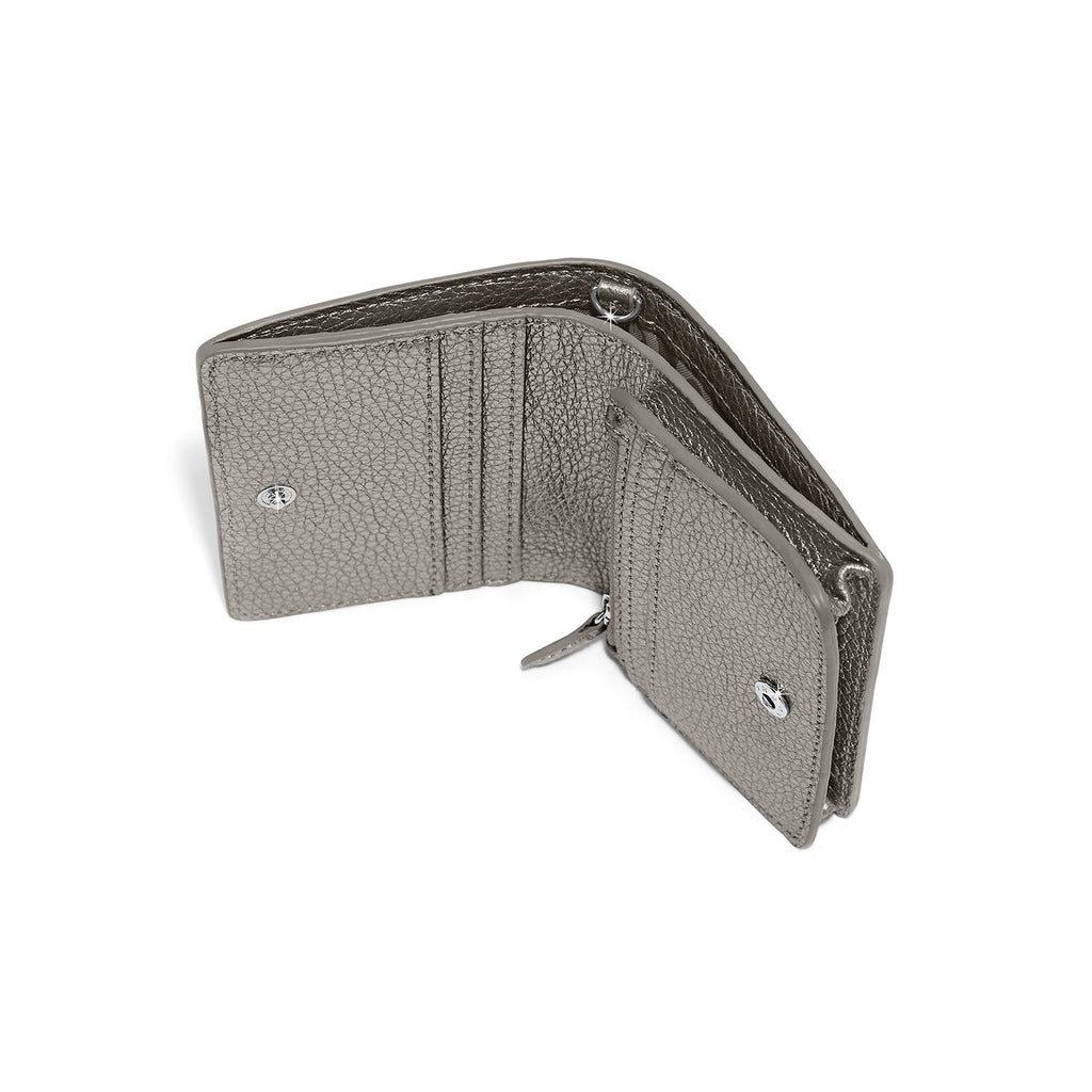 Brighton Everbloom Shimmer Small Wallet - Titanium — view 3