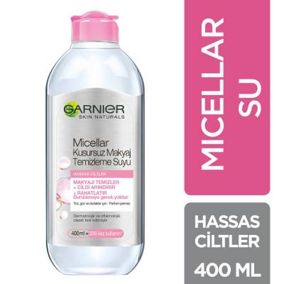 Garnier Micellar Makeup Remover Water - Gentle, Hypoallergenic Solution for Sensitive Skin - 13.53 fl oz