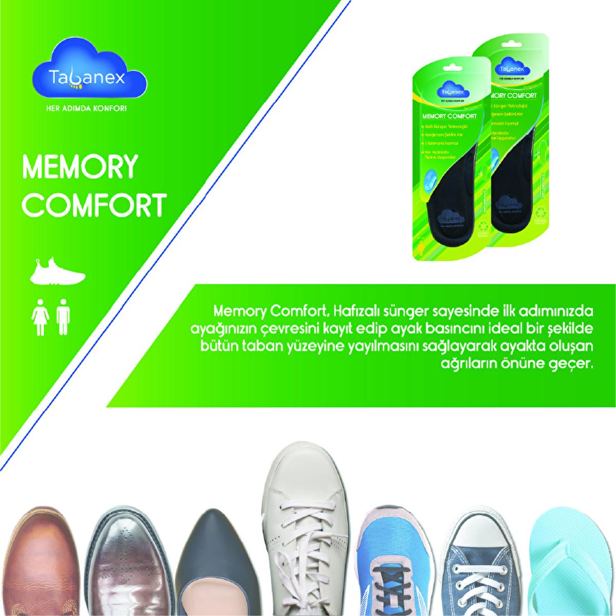 Tabanex Memory Foam Insoles for Comfortable Footwear and Foot Pain Relief - Customizable Insoles for Men