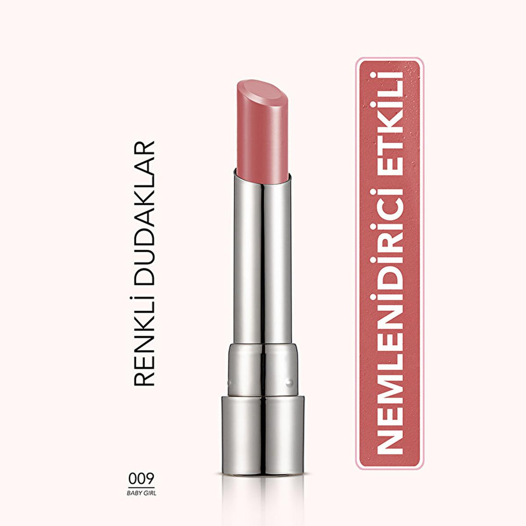 Flormar Sheer Up Baby Girl: Moisturizing Semi-Transparent Rose Lipstick for Natural, Glossy Lips - Hydrating, Lightweight Formula