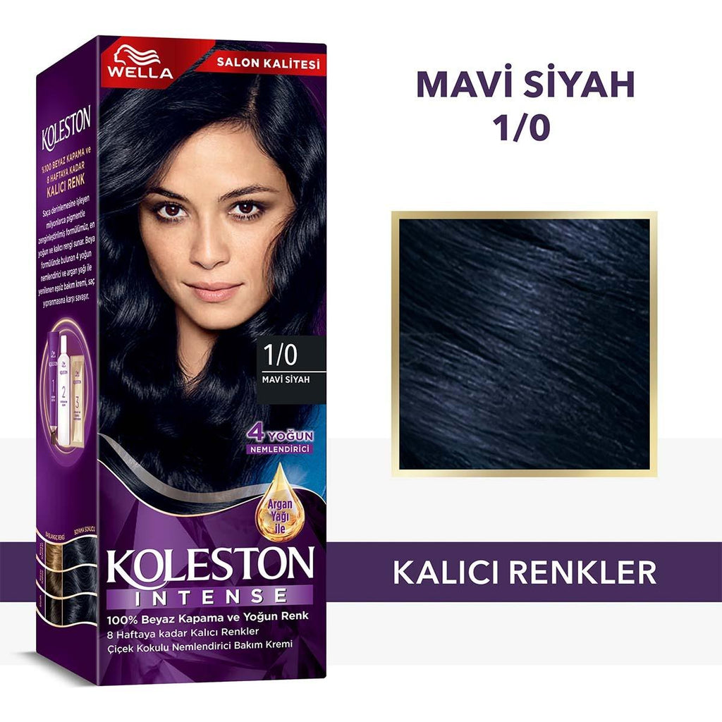 Wella Koleston Intense Hair Dye - Long-Lasting, Moisturizing, 100% Grey Coverage