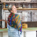 Darn Good Yarn Darn Good Yarn QuadraMesh Easy Crochet Shawl Kit — main product shot