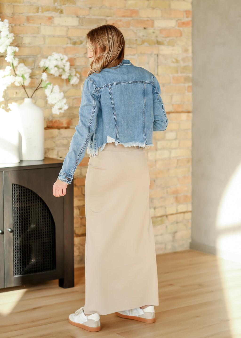 Inherit Co. Quinn Knit Maxi Skirt — side view