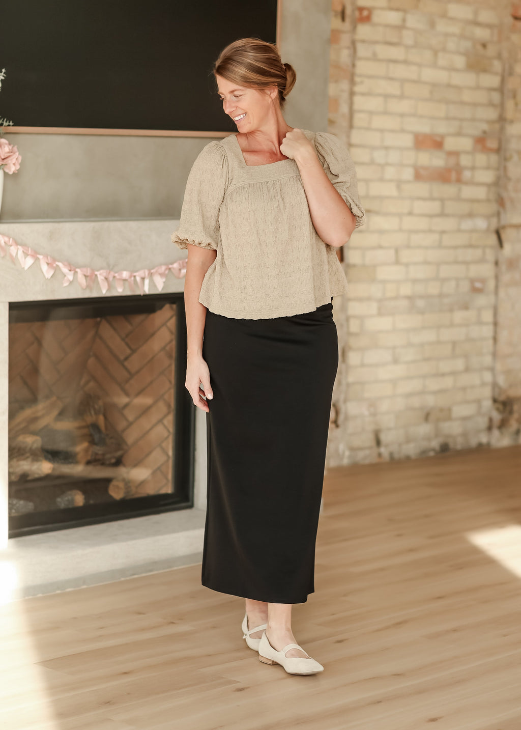 Inherit Co. Quinn Knit Maxi Skirt — comparison shot