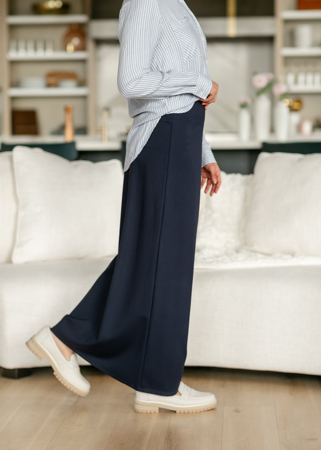 Inherit Co. Quinn Knit Maxi Skirt — detail close-up