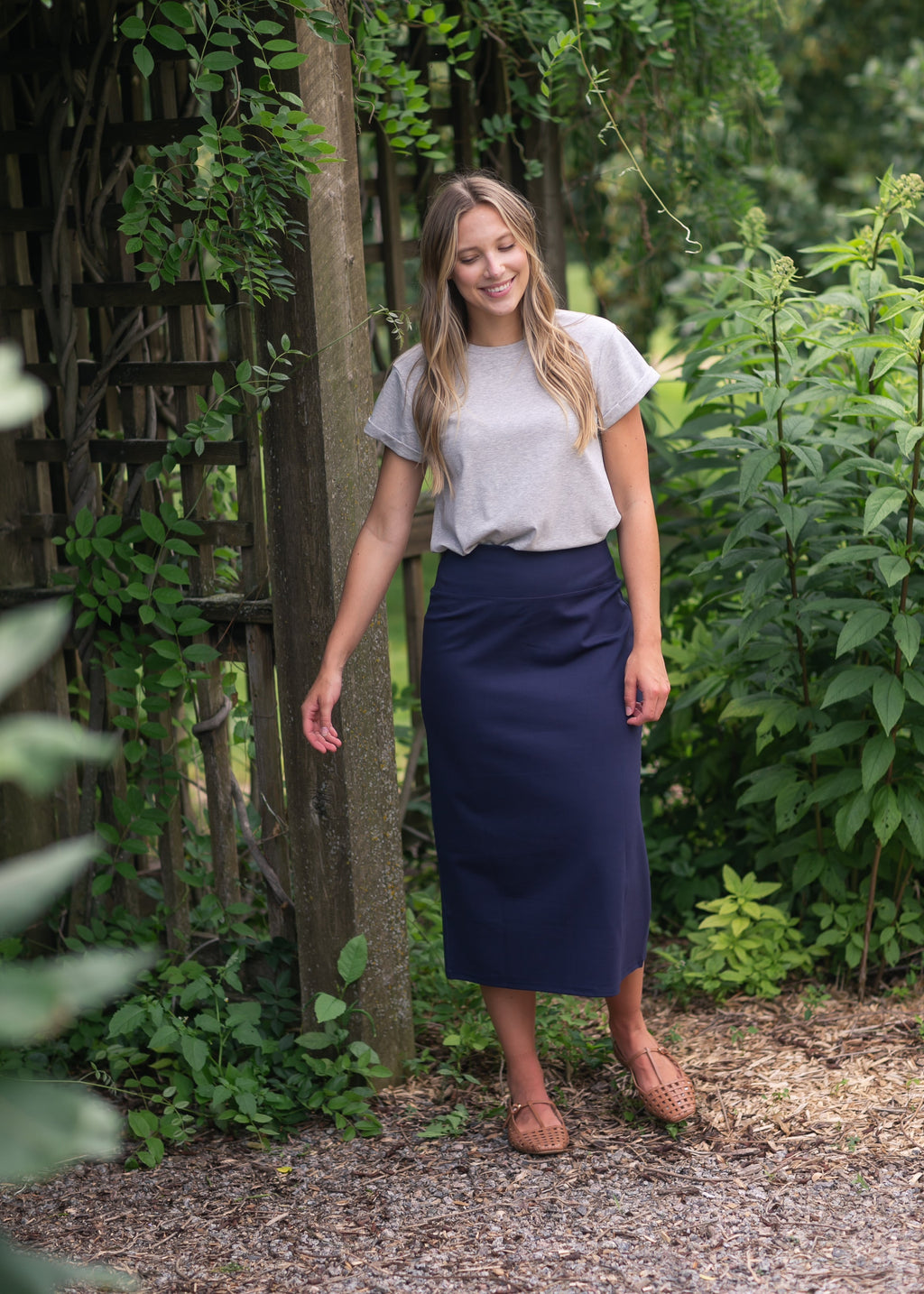 Inherit Co. Quinn Midi Skirt 31 Inch — alternative angle