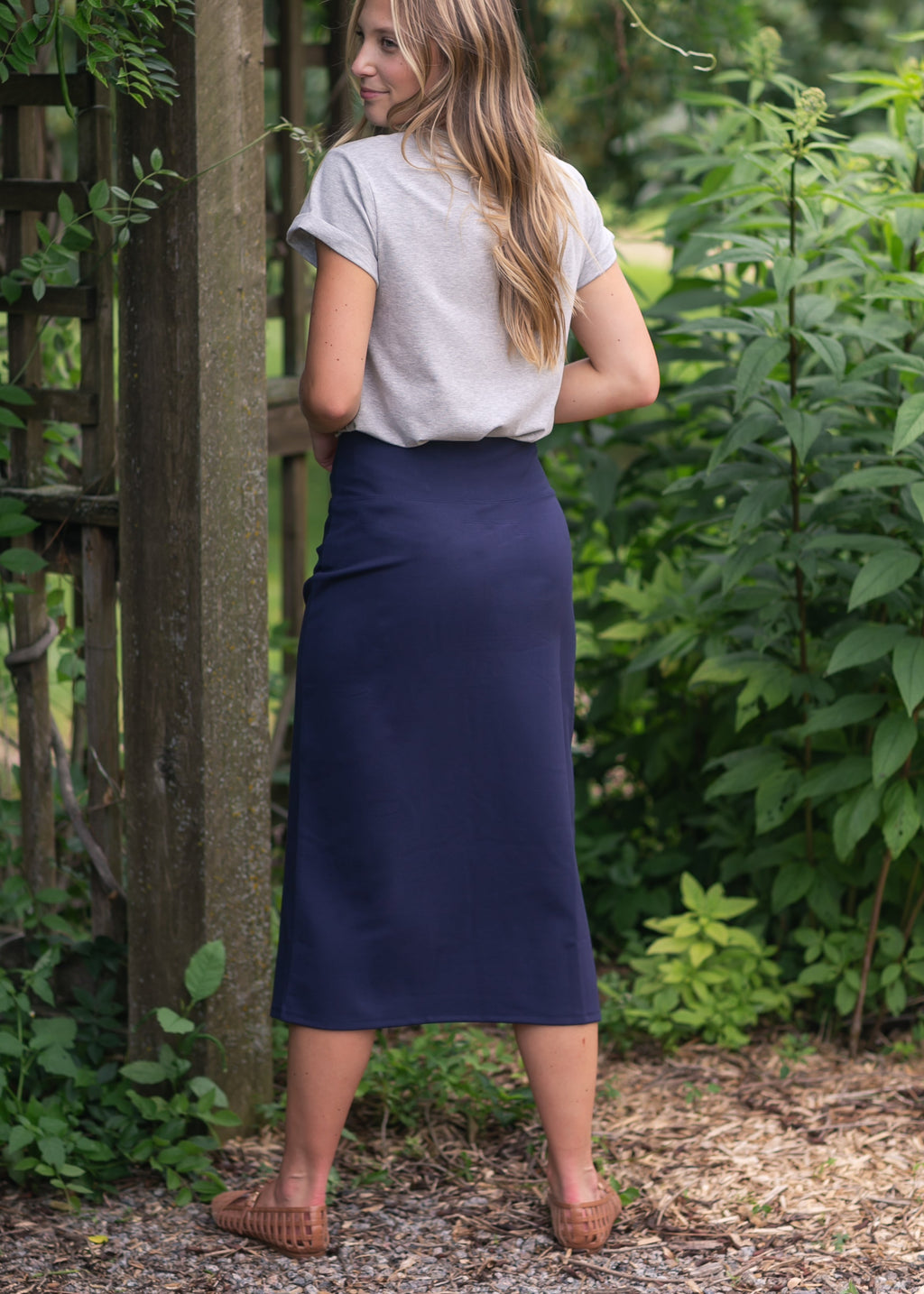 Inherit Co. Quinn Midi Skirt 31 Inch — back view
