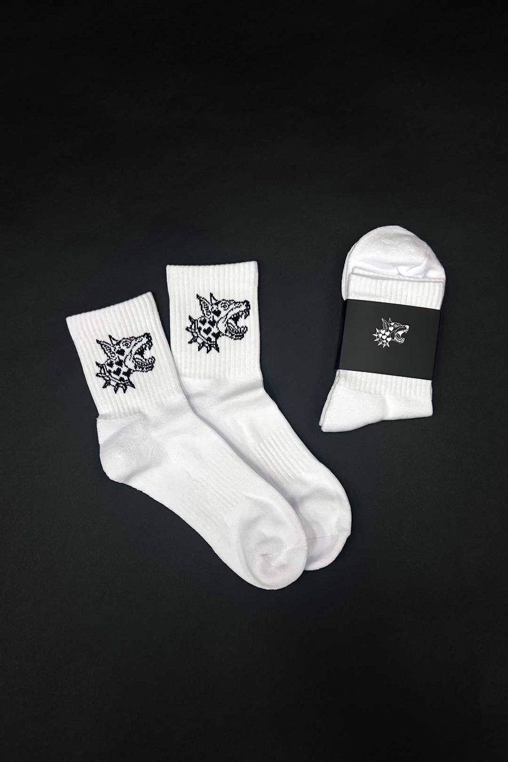 Thrash Happy Thrash Happy Quarter Crew Socks — detail close-up