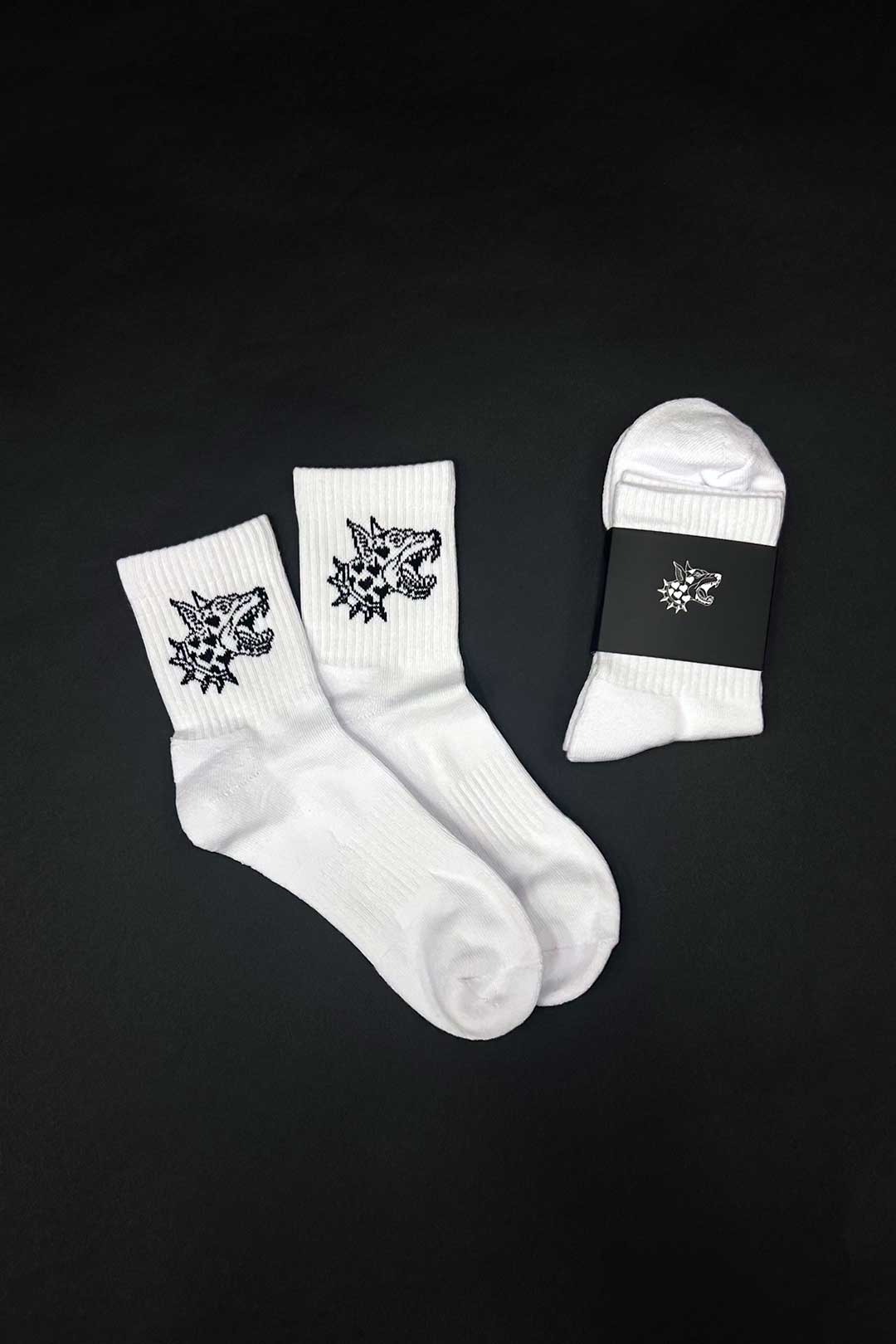 Thrash Happy Thrash Happy Quarter Crew Socks — detail close-up