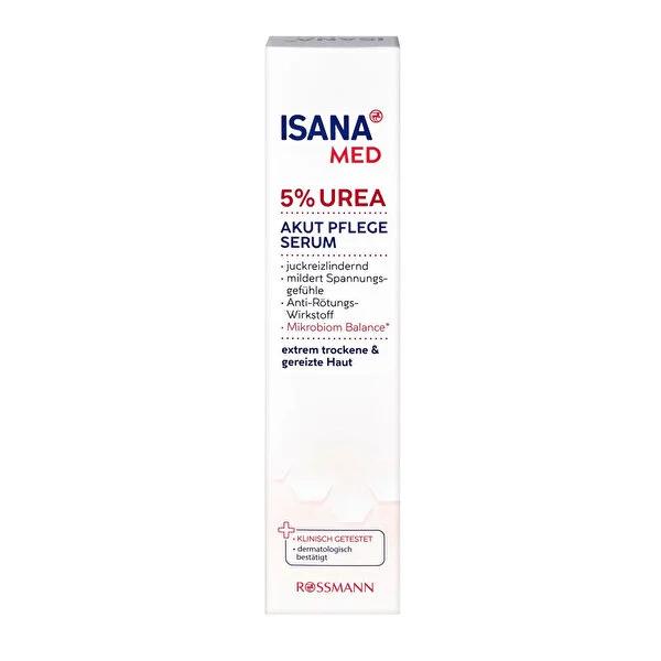 Isana Med: 5% Urea Serum for Intense Hydration - Vegan Face & Body Moisturizer for Dry, Sensitive Skin - Non-Greasy, 100ml