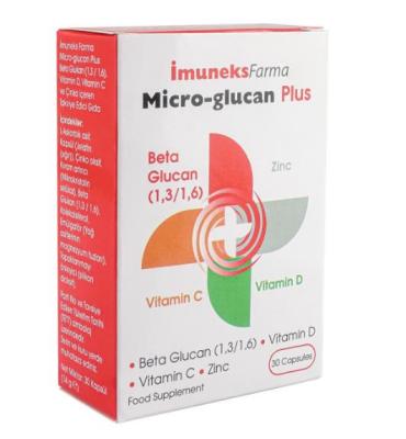 Imuneks Beta Glucan Supplement with Vitamin D, C & Zinc - Immune System Support for Adults & Children Over 11