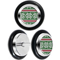 BodyCandy Green Red Christmas Sweater Cheater Plug Set — main product shot