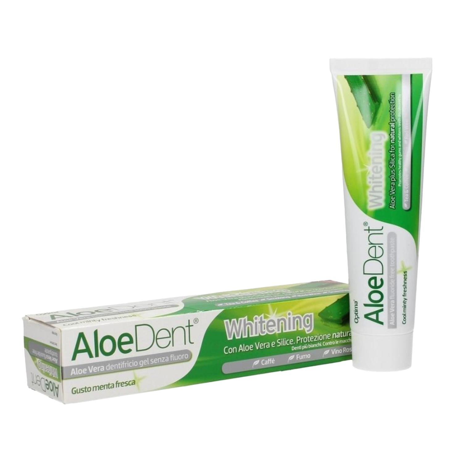 Optima Whitening Toothpaste with Aloe Vera - 100ml - Enhances Smile Appearance & Soothes Gums