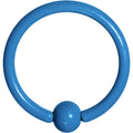 BodyCandy 16G 3/8 Blue Acrylic Over Steel Captive Ring — main product shot