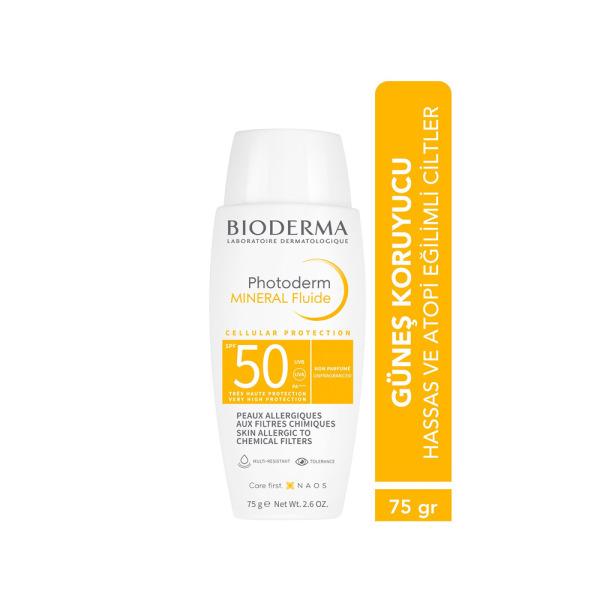Bioderma Photoderm Mineral Sunscreen Cream SPF50+ for Sensitive Skin - Non-Comedogenic & Photostable