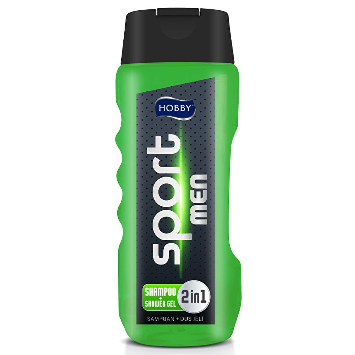 Hobby Men Sport 2-in-1 Shower Gel & Shampoo - Refreshing Scent, Eco-Friendly Packaging