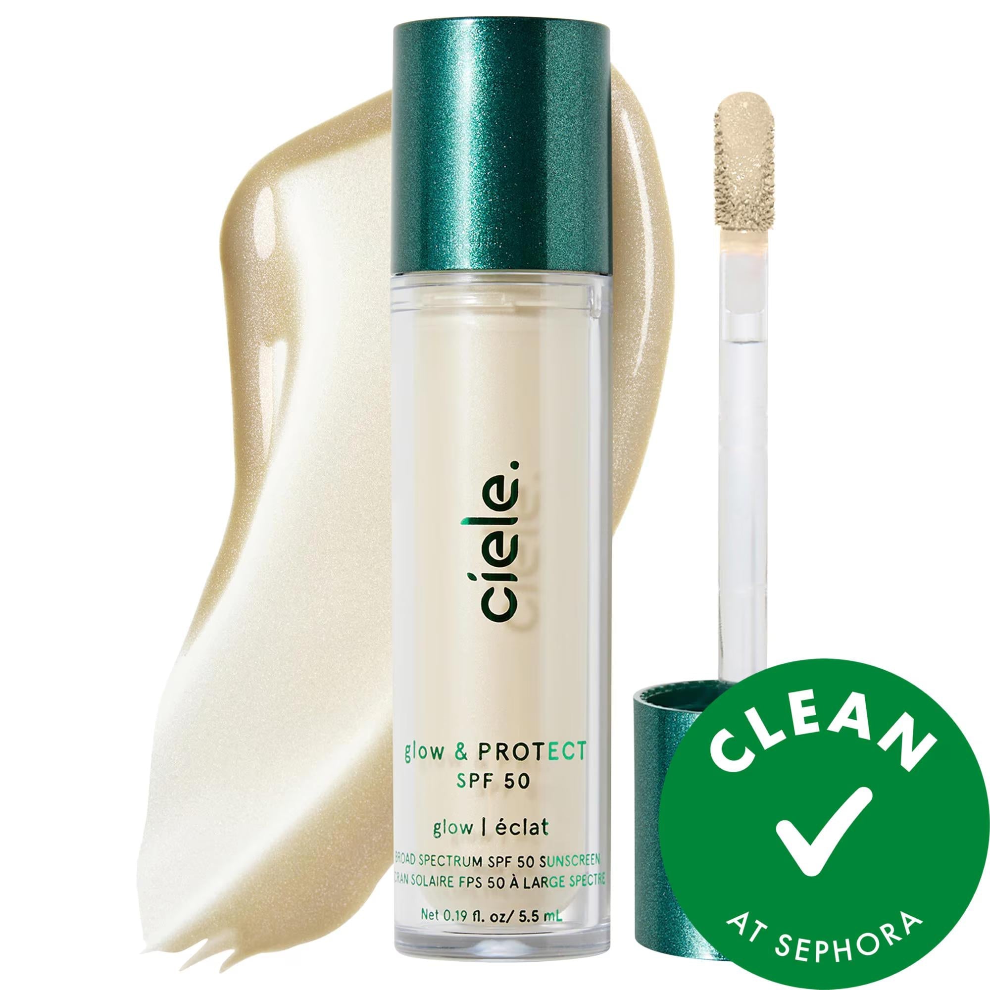 Glow & PROTECT SPF 50+ Liquid Highlighter - Vegan, Cruelty-Free Hydrating Makeup with SPF 50+ Sun Protection