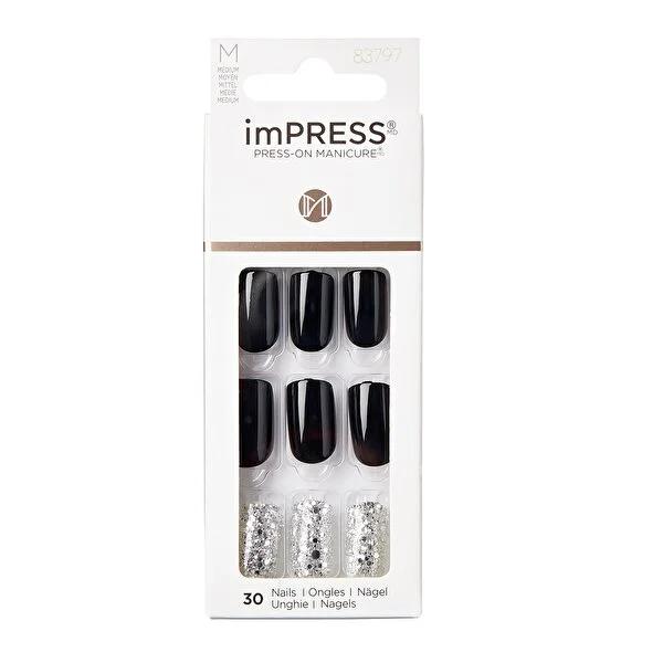 Impress Artificial Nails - Adhesive-Backed Press-On Nail Kit for Easy Nail Decoration