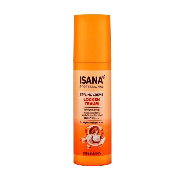 Isana Professional Curl Defining Cream - Anti Frizz, Pro-Vitamin B5, Rock Crystal Extract - Enhance & Define Natural Curls, Wavy Hair Styling Cream