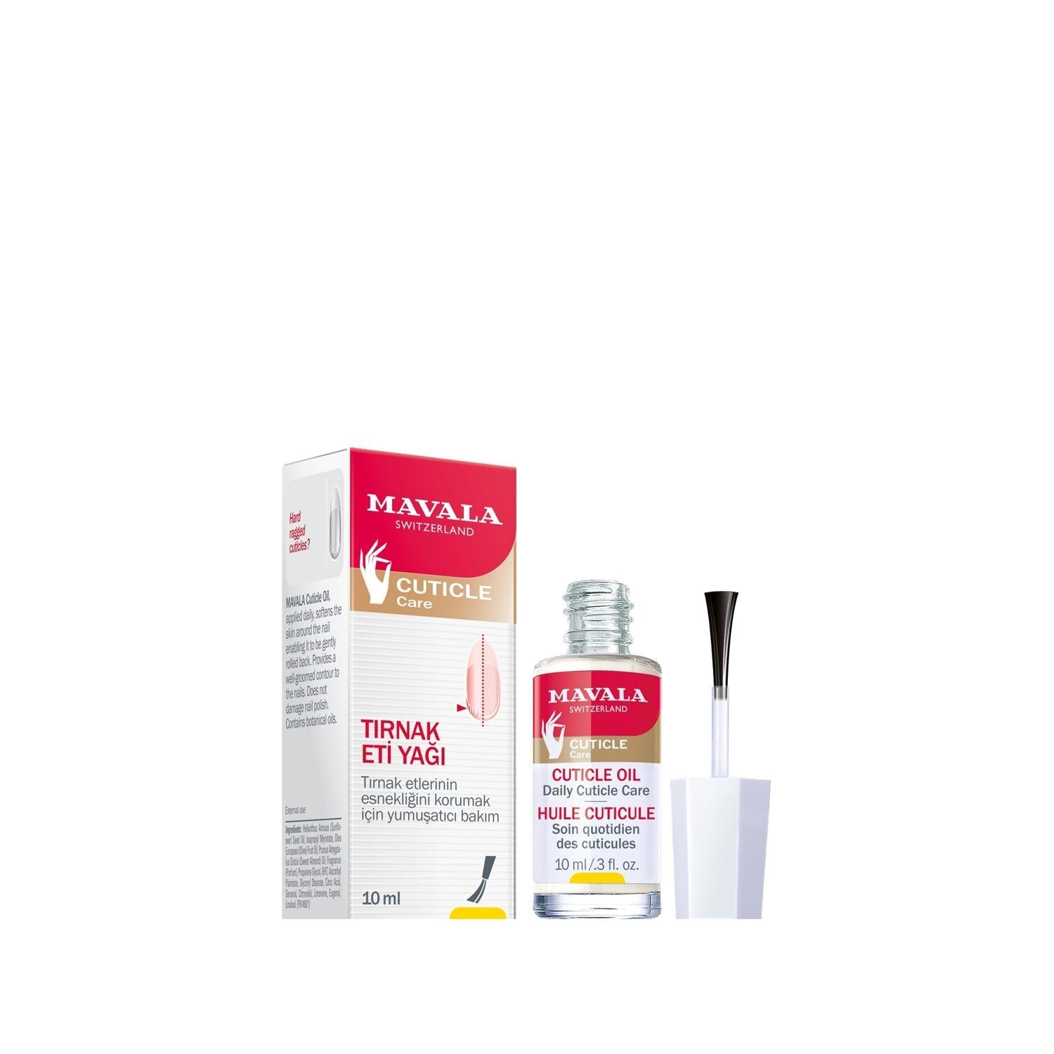 Mavala Cuticle Oil 10 ml - Softens Cuticles, Nourishes Nail Care