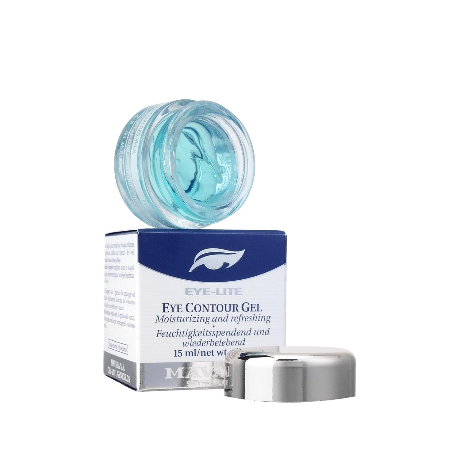 Mavala Eye Lite Eye Care Gel - Hydrating Under Eye Treatment for Sensitive Skin, 0.51 fl oz