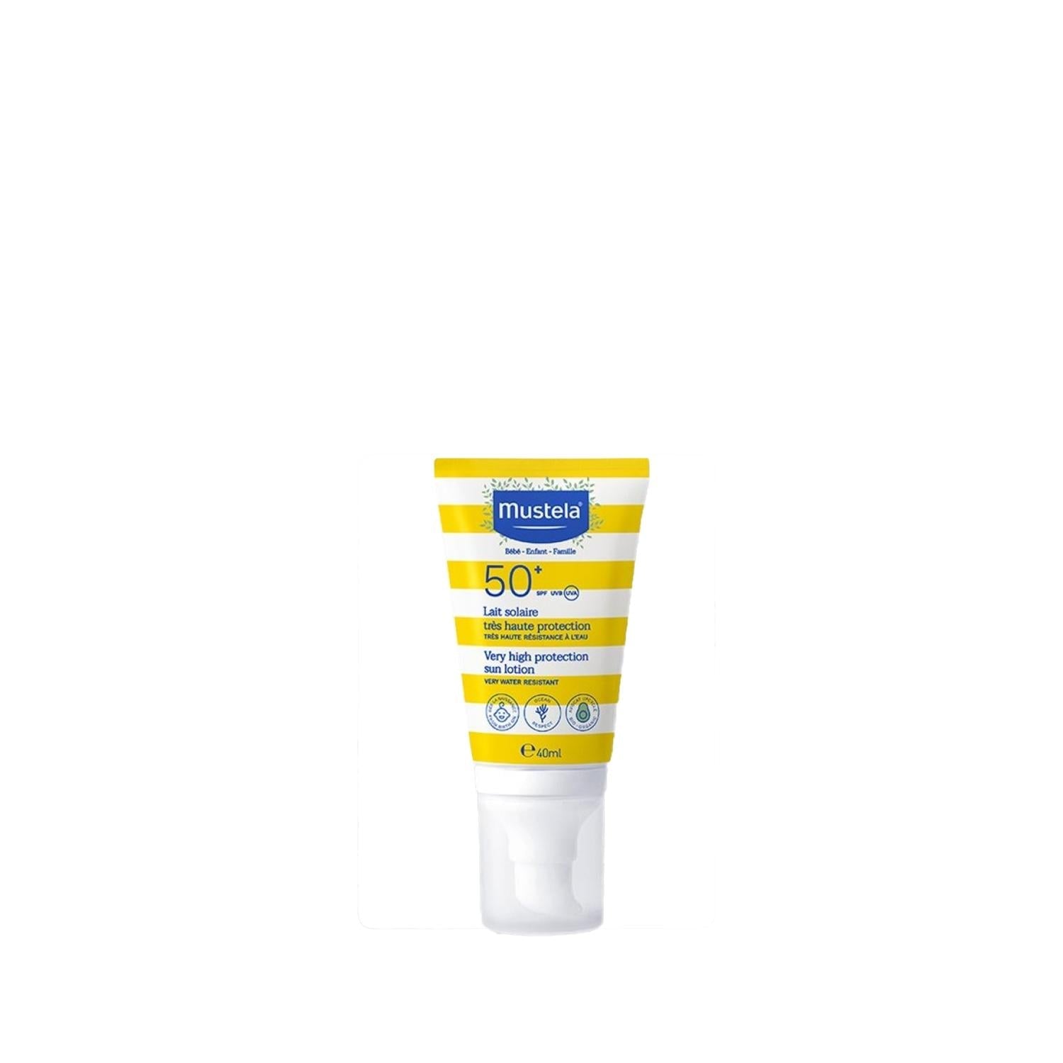 Mustela SPF 50+ High Protection Sunscreen Lotion for Sensitive Skin - 40ml