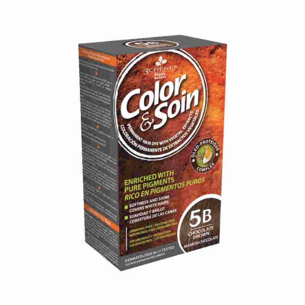 Color&Soin 5B Chocolate Brown - Natural Hair Color | 5.1 fl oz