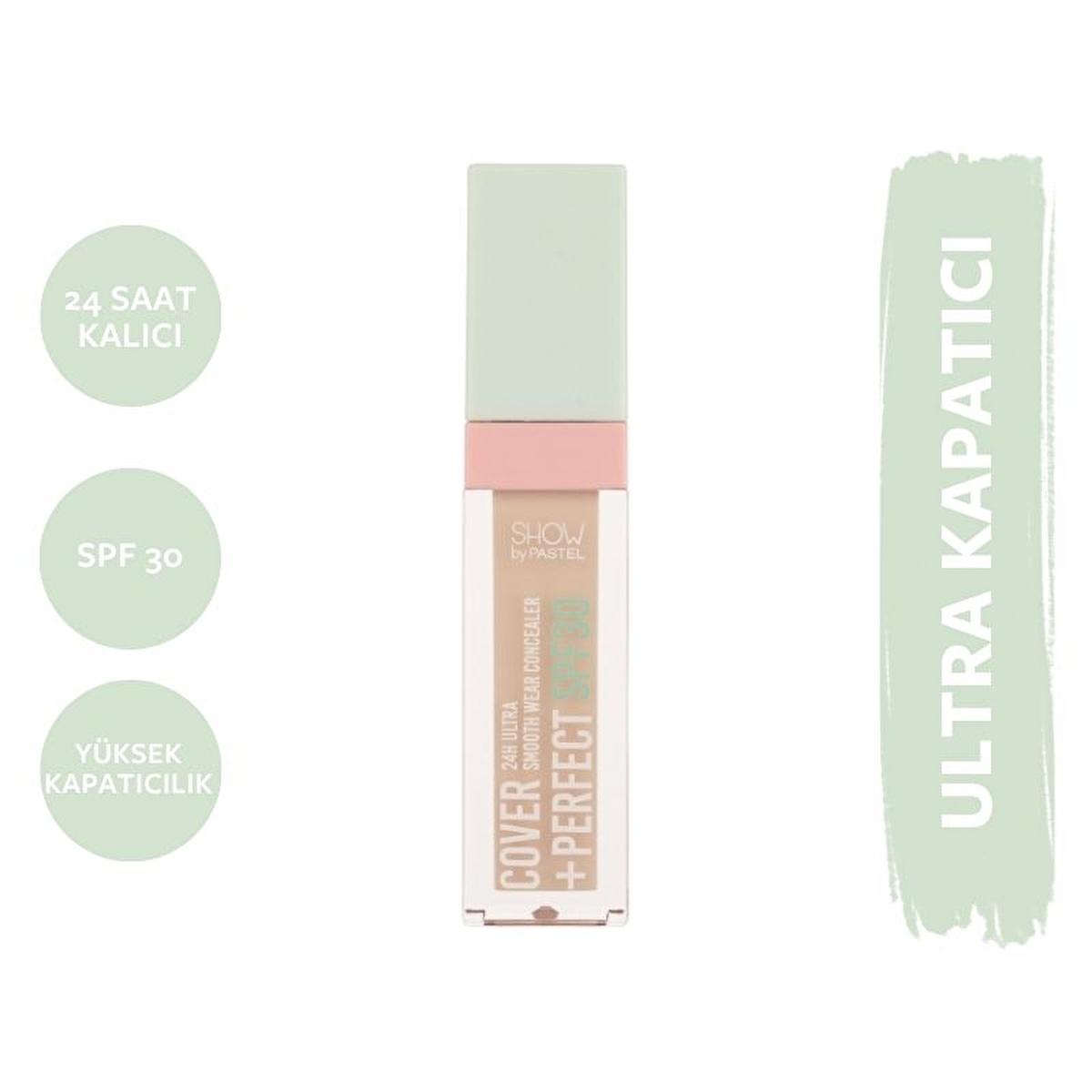 Pastel Cover+Perfect Concealer SPF30 - High Coverage, Moisturizing & Long-Lasting Concealer for Flawless Finish