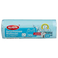 Rubin 35L Odor-Control Trash Bags - 54x63cm, Eco-Friendly, Pack of 25