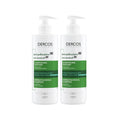 Vichy Dercos Anti-Dandruff Shampoo for Normal to Oily Hair - 2 x 390ml - Dermatologically Tested