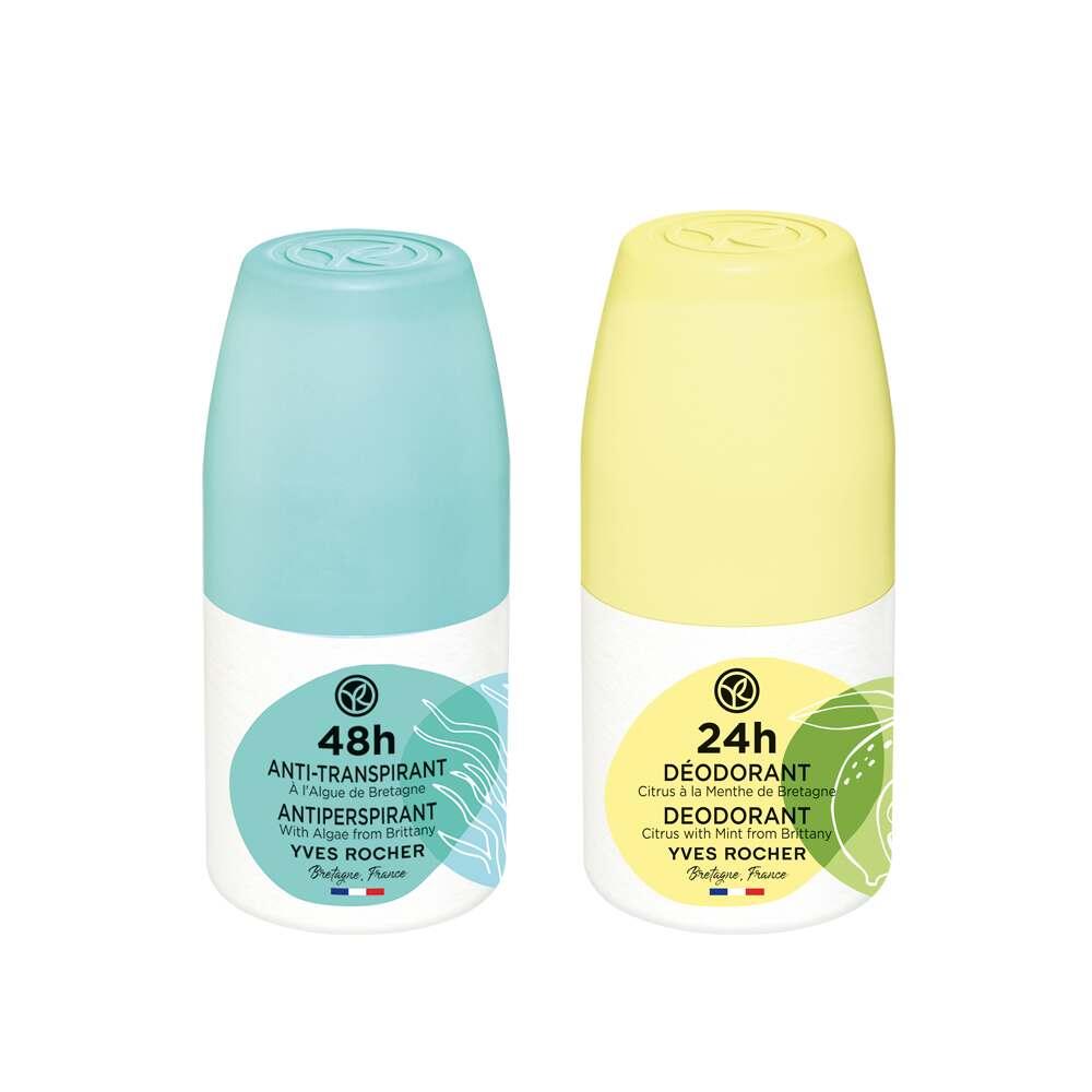 Fresh - Dual Roll-on Deodorant Set - Natural Antiperspirant & Deodorant for Daily Protection