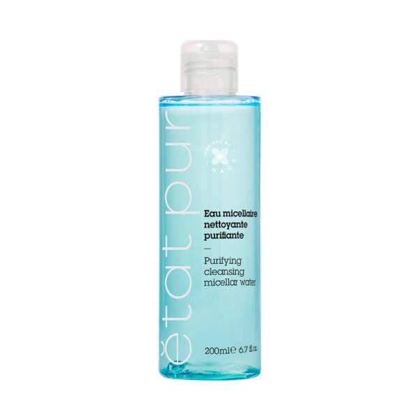 Etat Pur Micellar Water Makeup Remover for Face, Lips & Eye Area - Gentle, No-Rinse Cleansing Solution for Combination/Oily Skin