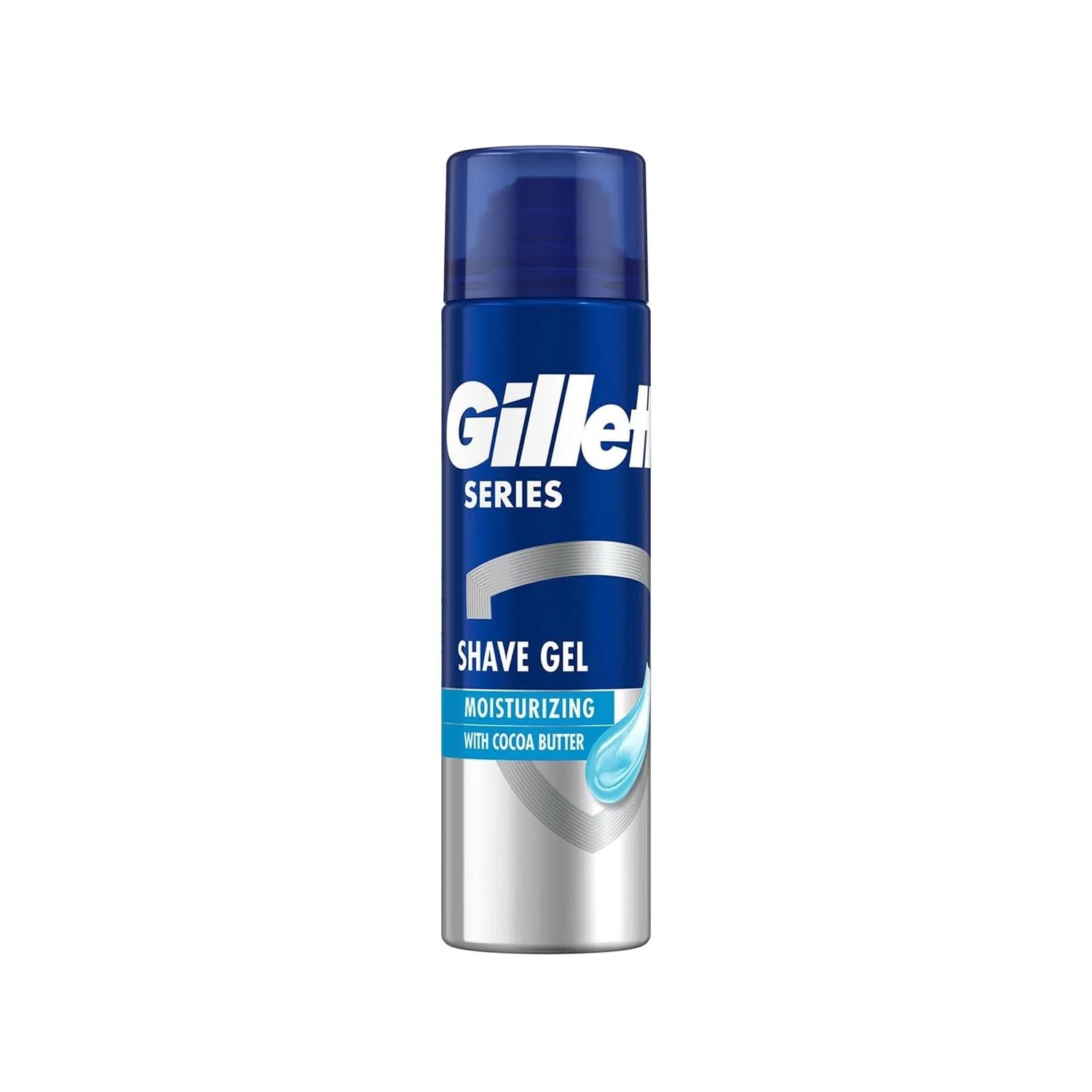 Gillette Moisturizing Shaving Gel for Sensitive Skin - 200ml, Hydrating Formula for Smooth Shave