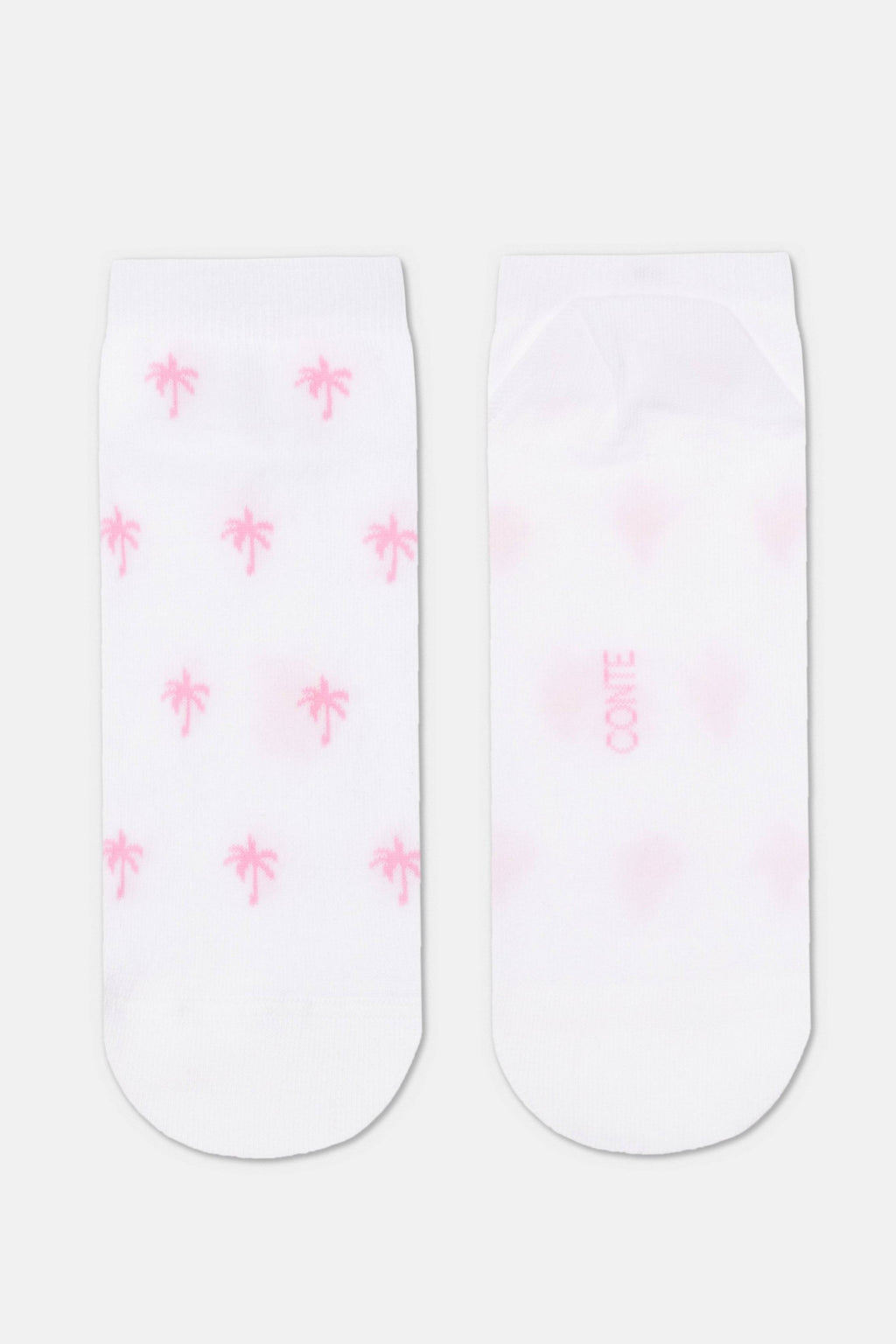 TheRanok.com Cotton Ankle Socks Conte Active - 589 Palm Trees — fabric or material detail