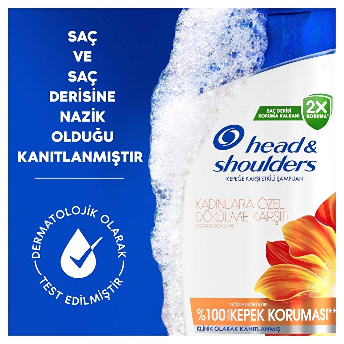 Head & Shoulders Anti-Dandruff Shampoo for Women - Combats Hair Loss & Dandruff, Dermatologically Tested, Sustainable Packaging