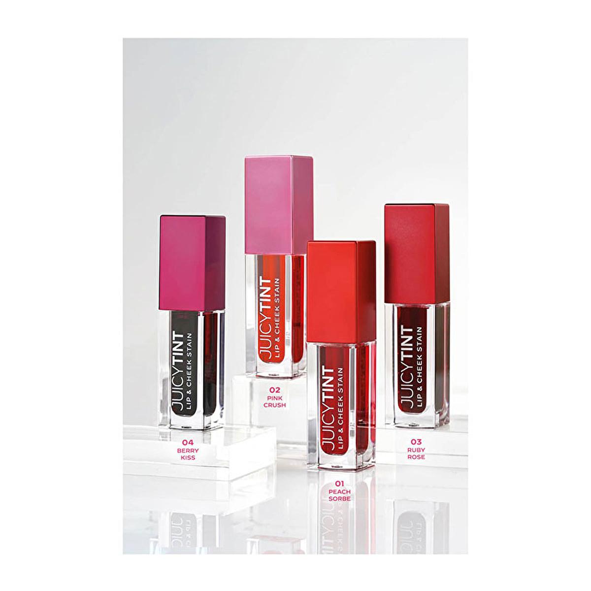 Golden Rose Lip and Cheek Stain No:02 Pink Crush - Natural Flush for Lips & Cheeks