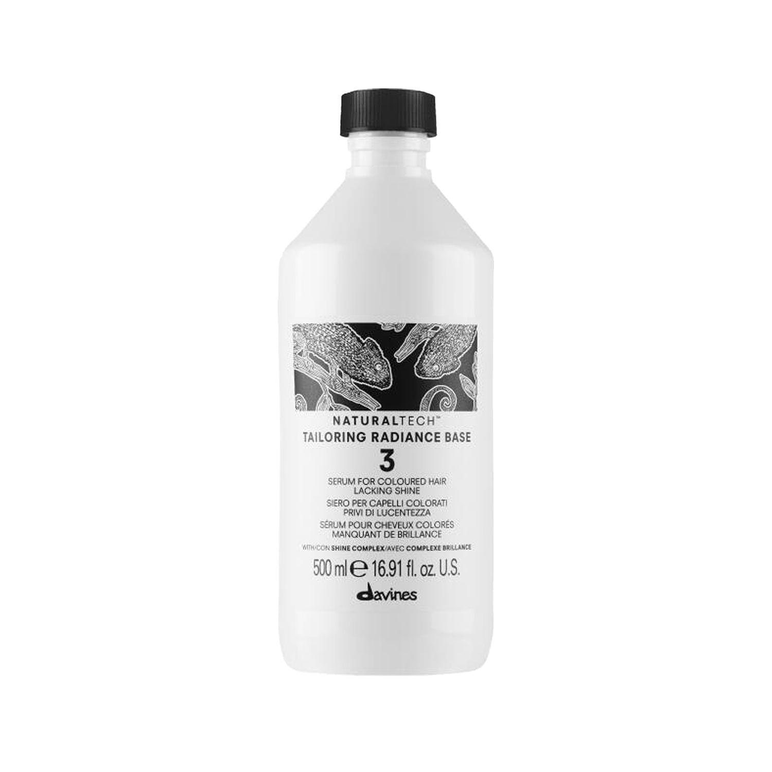 Davines NaturalTech Tailoring Base 3 Radiance 500 ml - Enhance Hair Radiance with Natural Hair Care