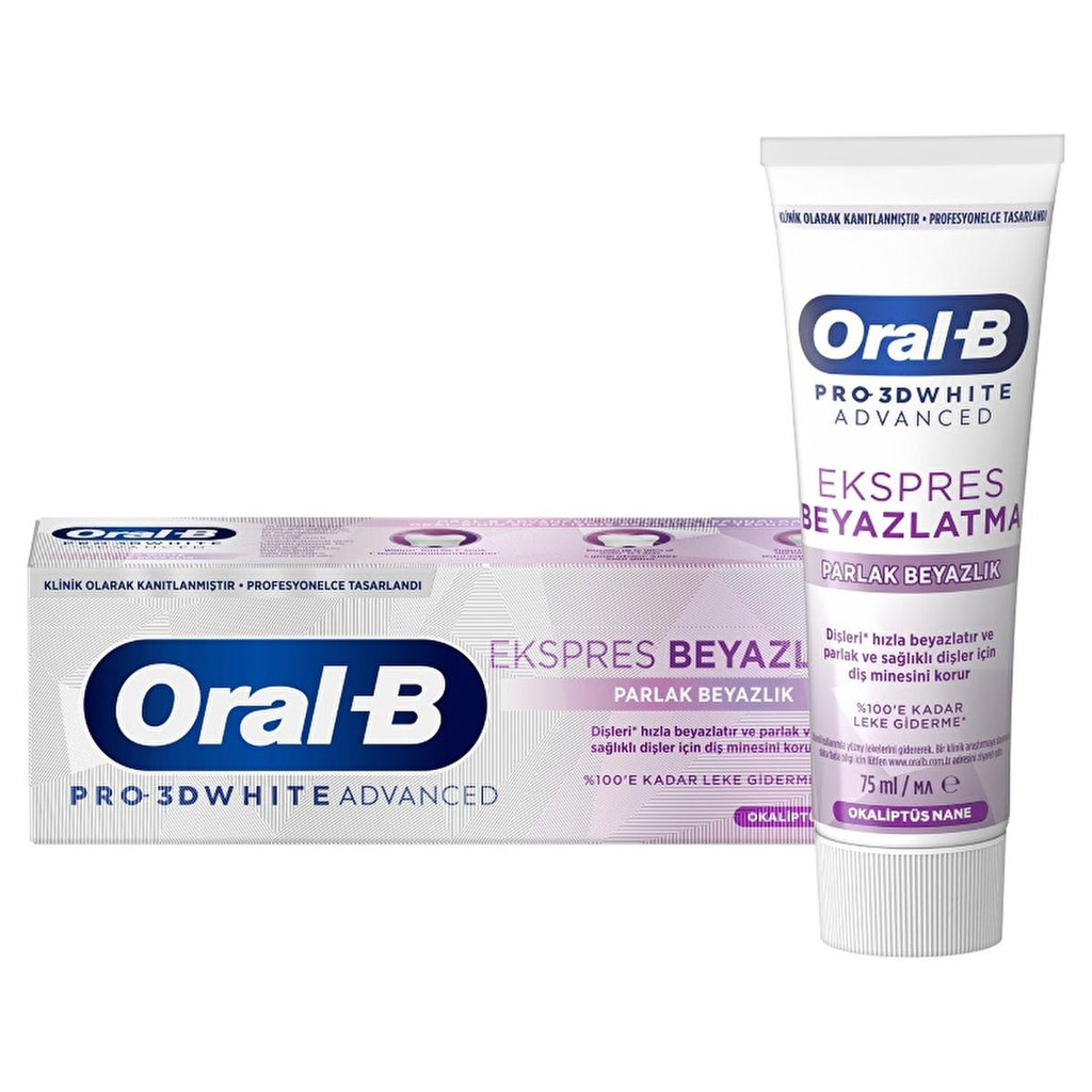 Oral-B Pro 3D White Advanced Express Whitening Toothpaste 75ml